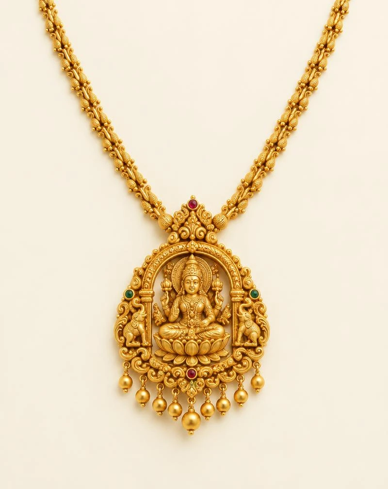 Lakshmi Temple Pendant Haar